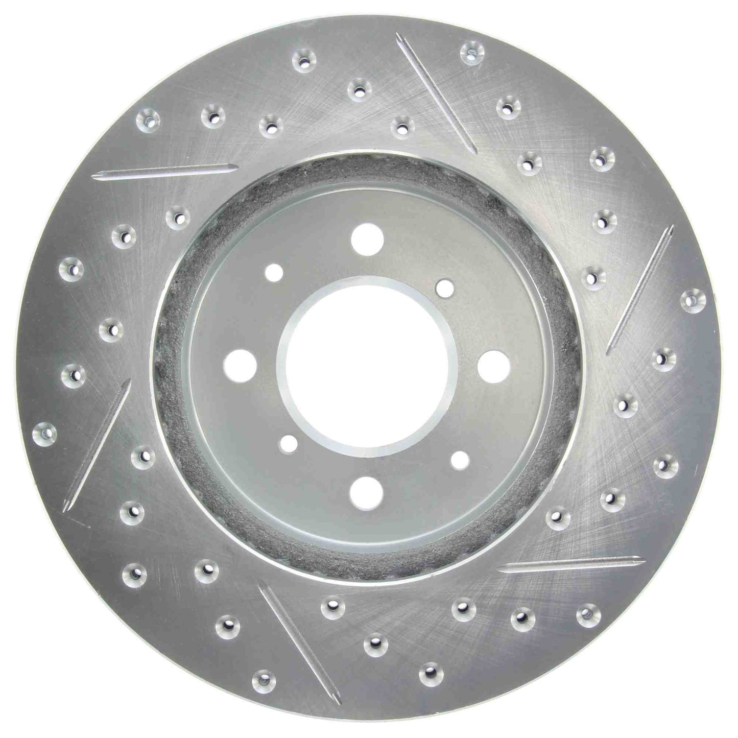 StopTech Select Sport Drilled And Slotted Brake Rotor; Front Right