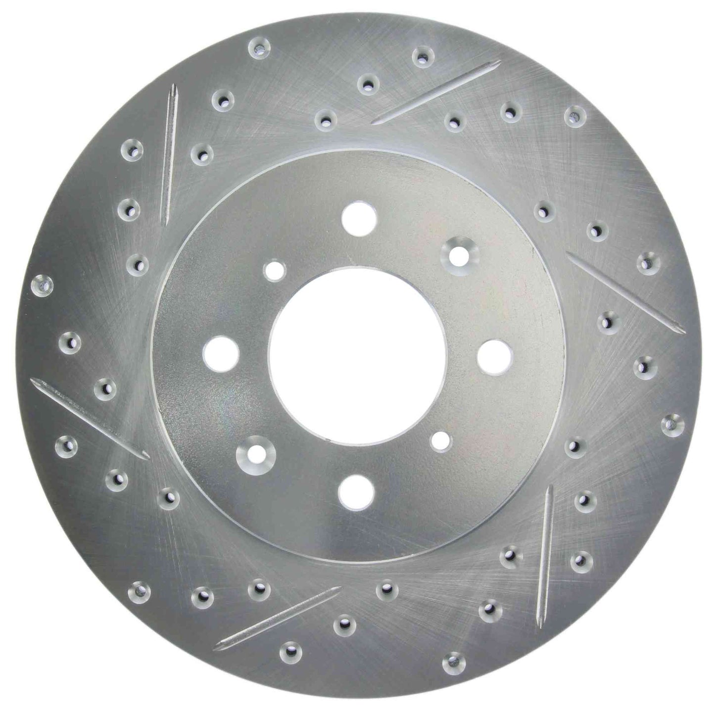 StopTech Select Sport Drilled And Slotted Brake Rotor; Front Right