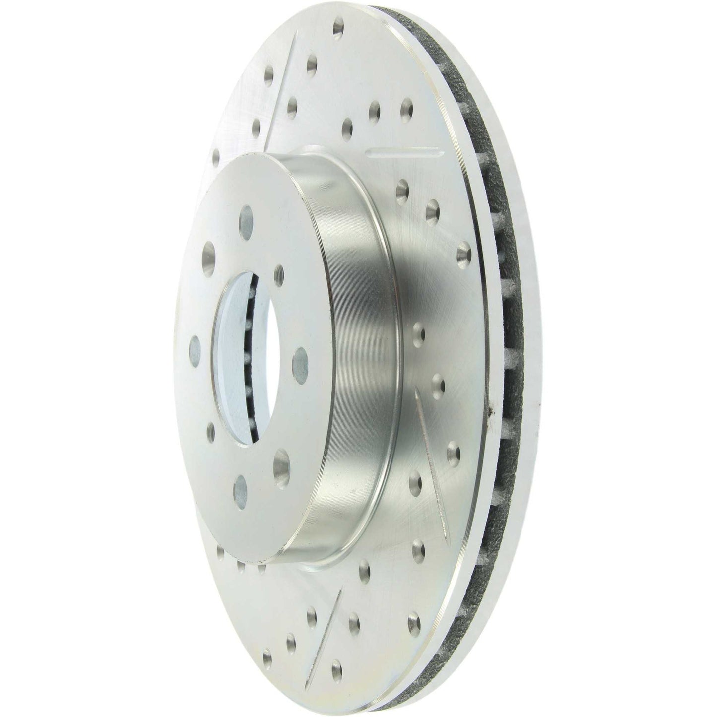StopTech Select Sport Drilled And Slotted Brake Rotor; Front Right