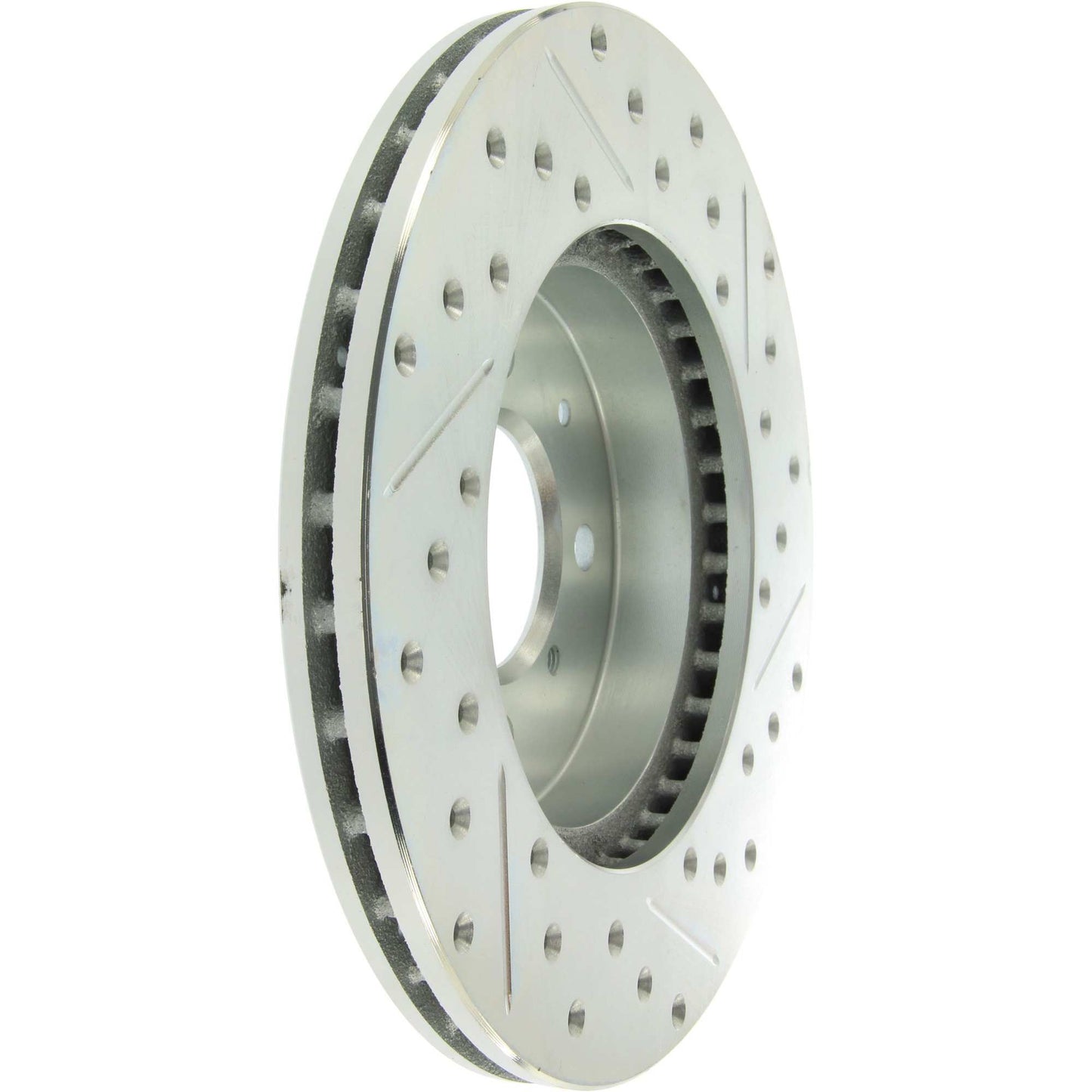 StopTech Select Sport Drilled And Slotted Brake Rotor; Front Right