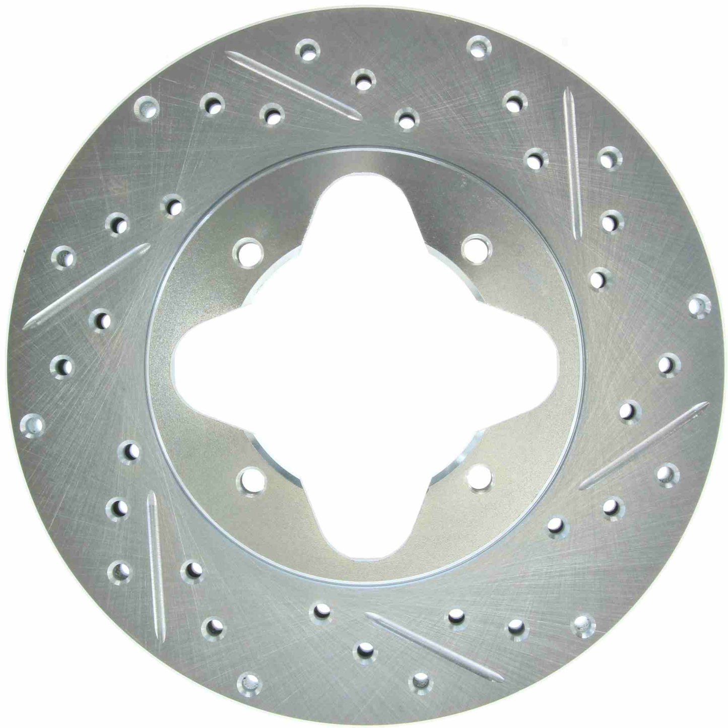 StopTech Select Sport Drilled And Slotted Brake Rotor; Front Left