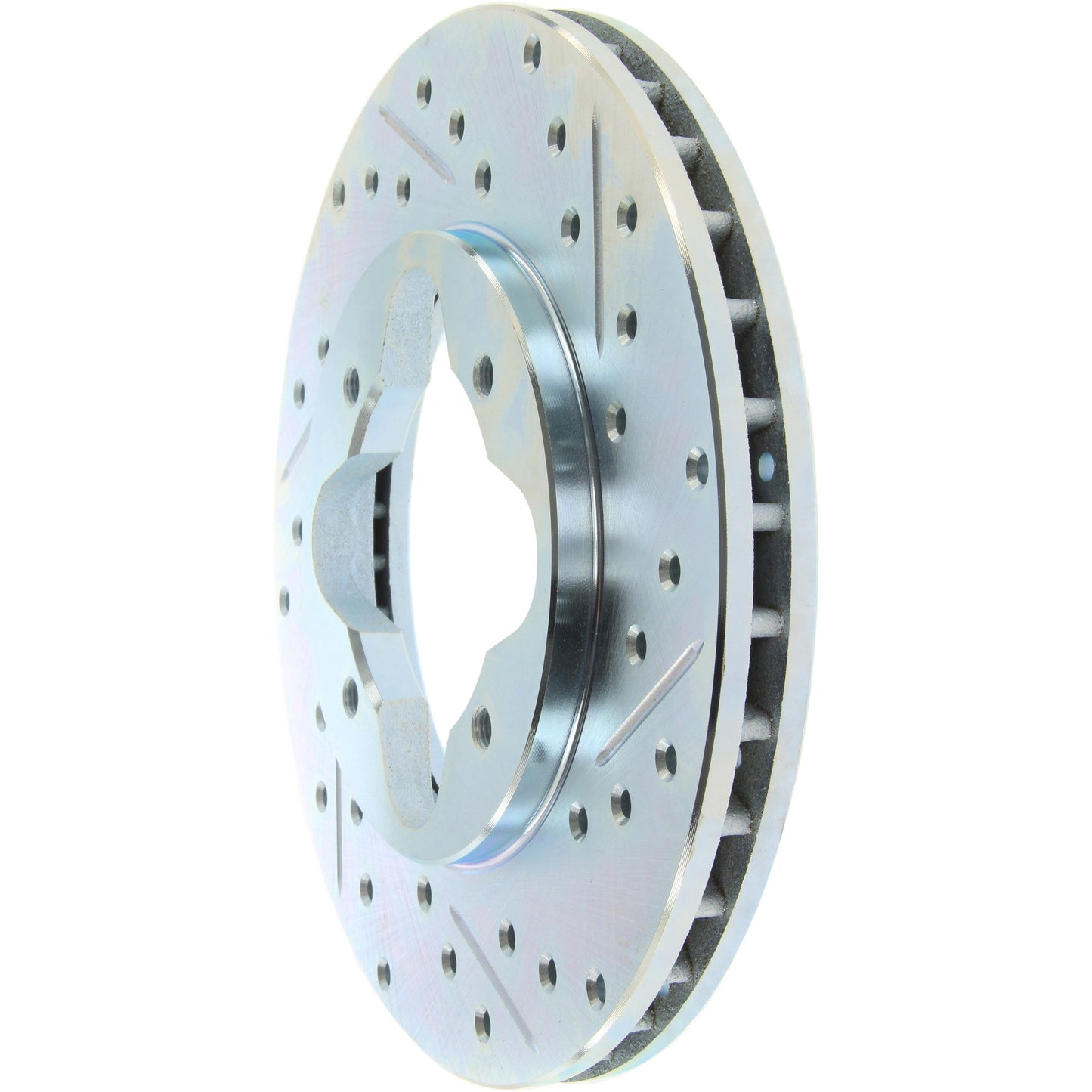 StopTech Select Sport Drilled And Slotted Brake Rotor; Front Left