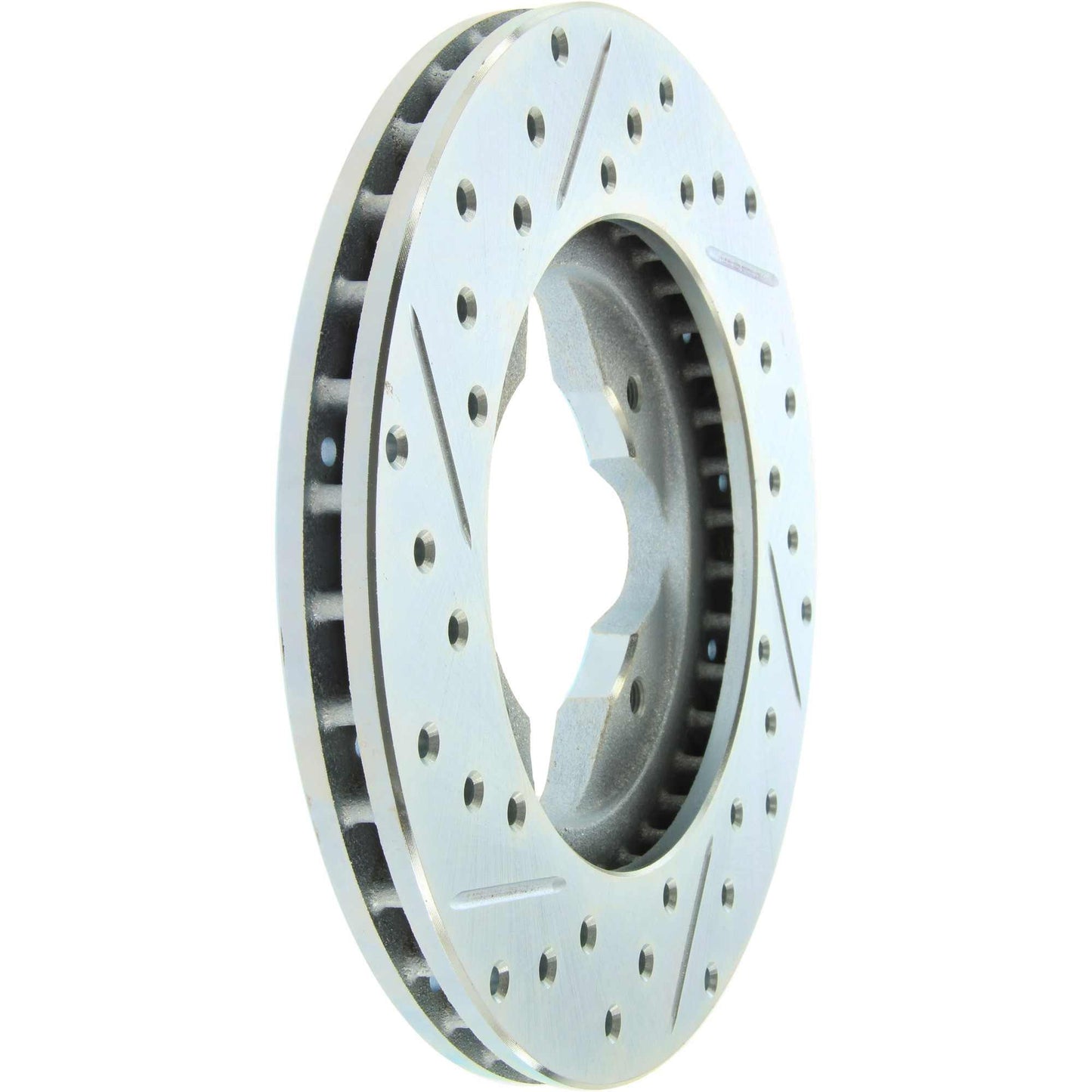 StopTech Select Sport Drilled And Slotted Brake Rotor; Front Left