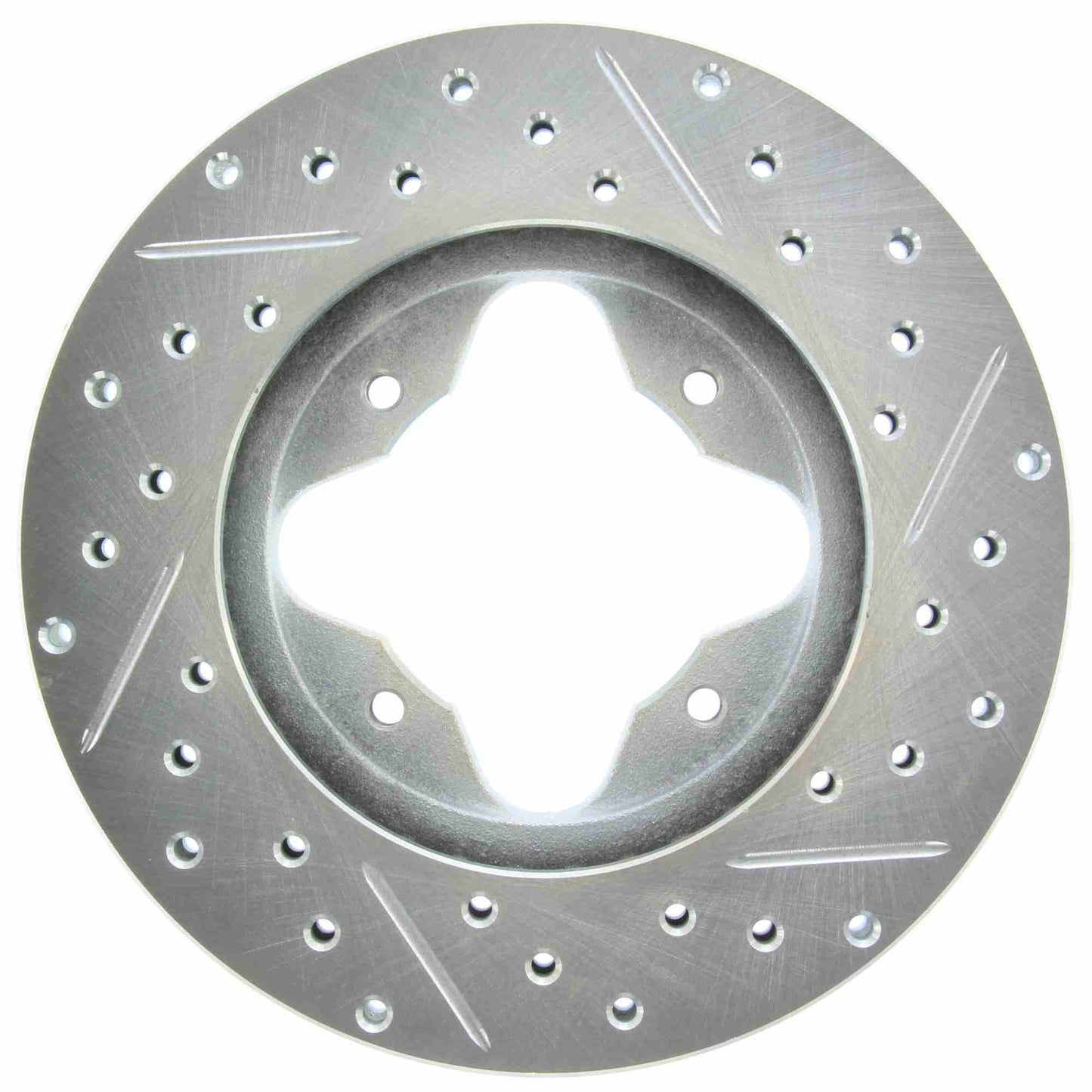 StopTech Select Sport Drilled And Slotted Brake Rotor; Front Right