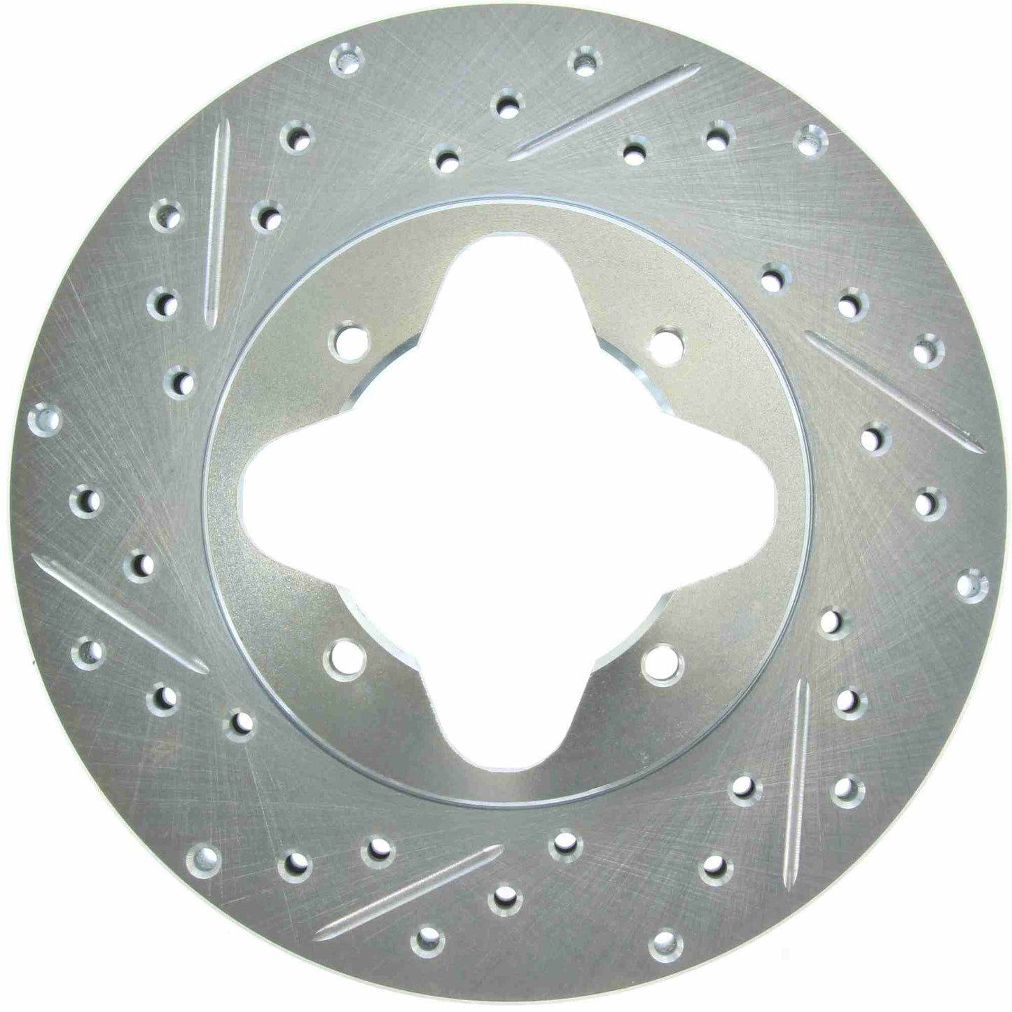 StopTech Select Sport Drilled And Slotted Brake Rotor; Front Right