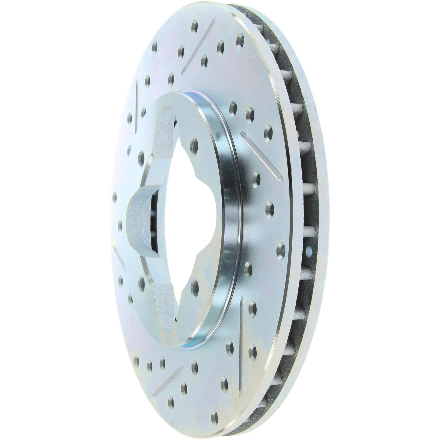 StopTech Select Sport Drilled And Slotted Brake Rotor; Front Right