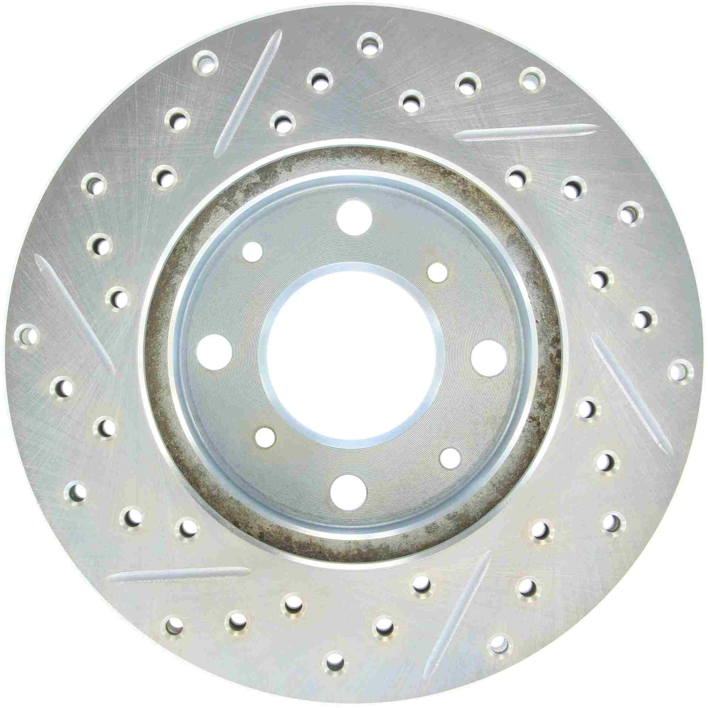 StopTech Select Sport Drilled And Slotted Brake Rotor; Front Left