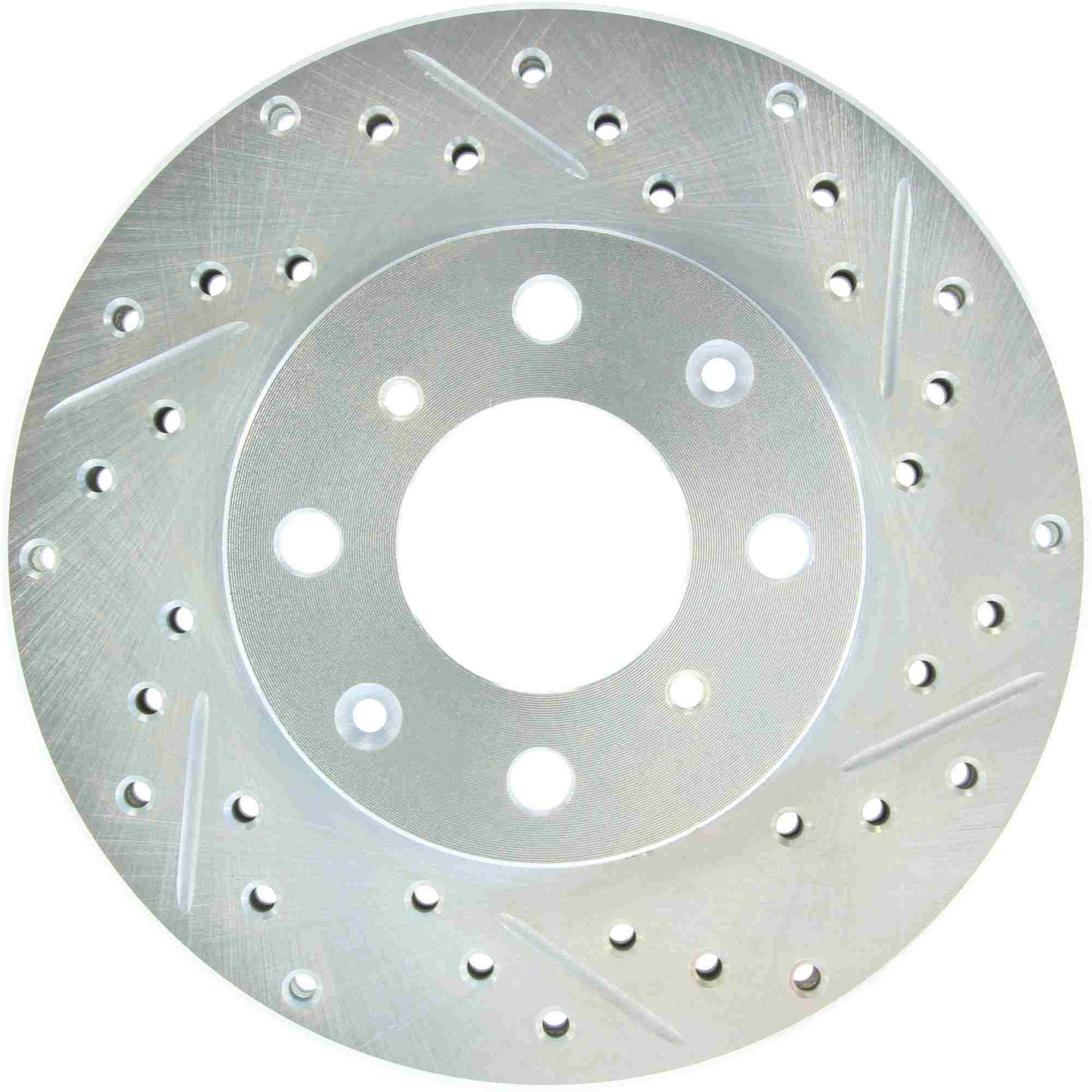 StopTech Select Sport Drilled And Slotted Brake Rotor; Front Left