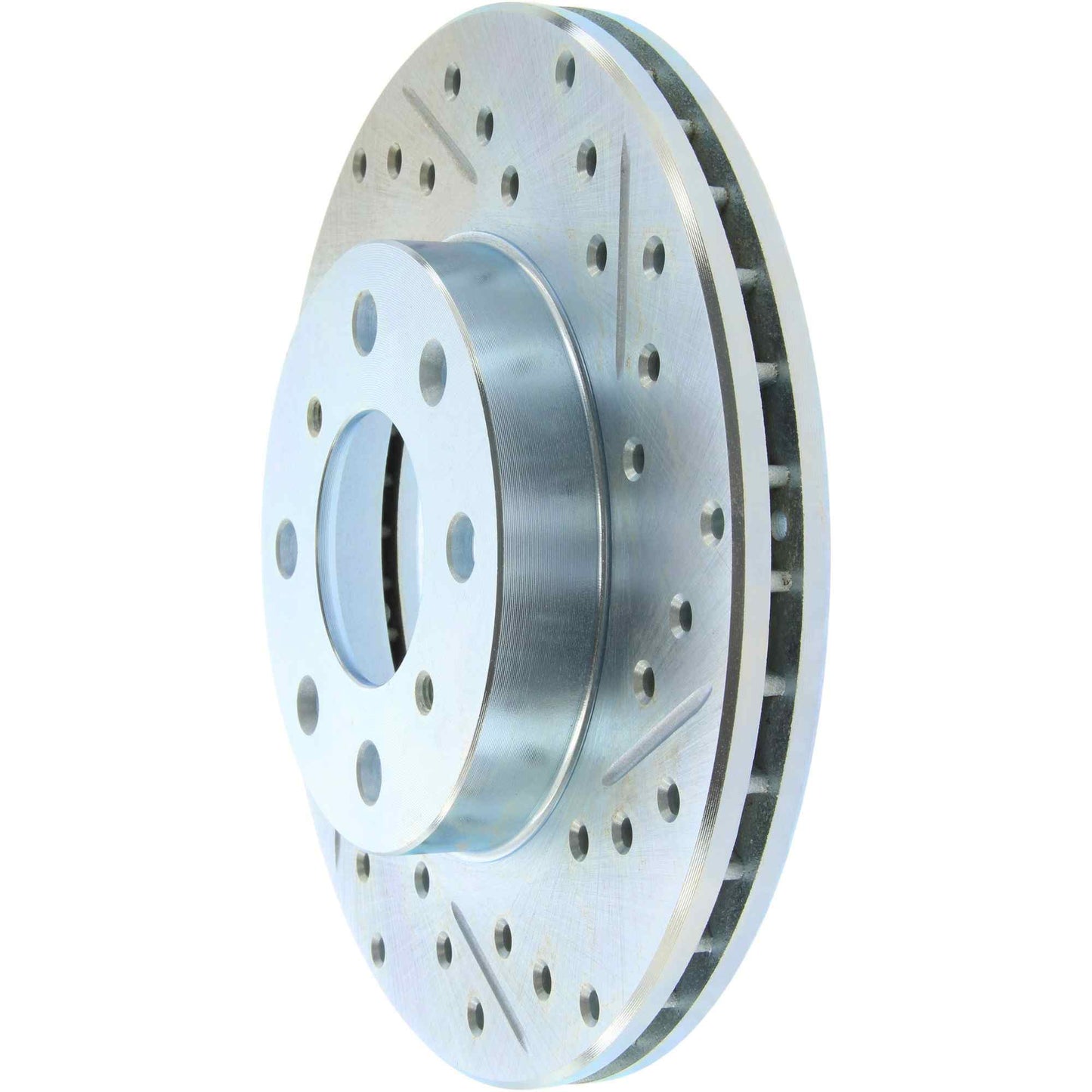 StopTech Select Sport Drilled And Slotted Brake Rotor; Front Left