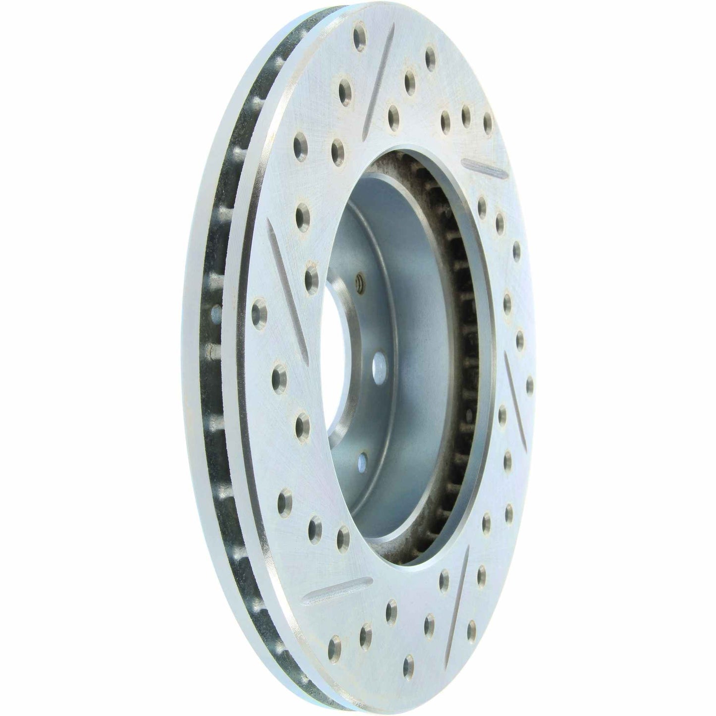 StopTech Select Sport Drilled And Slotted Brake Rotor; Front Left