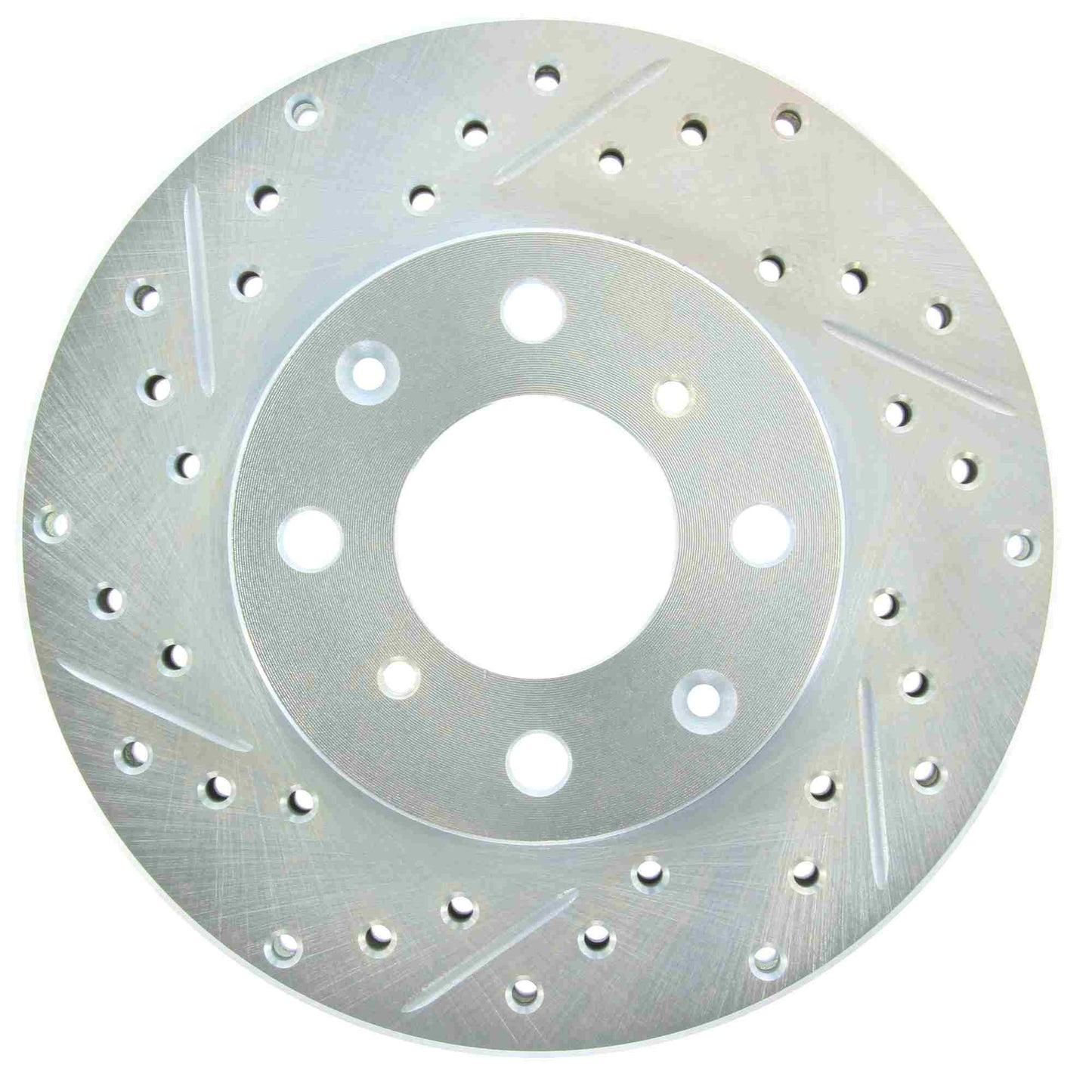 StopTech Select Sport Drilled And Slotted Brake Rotor; Front Right
