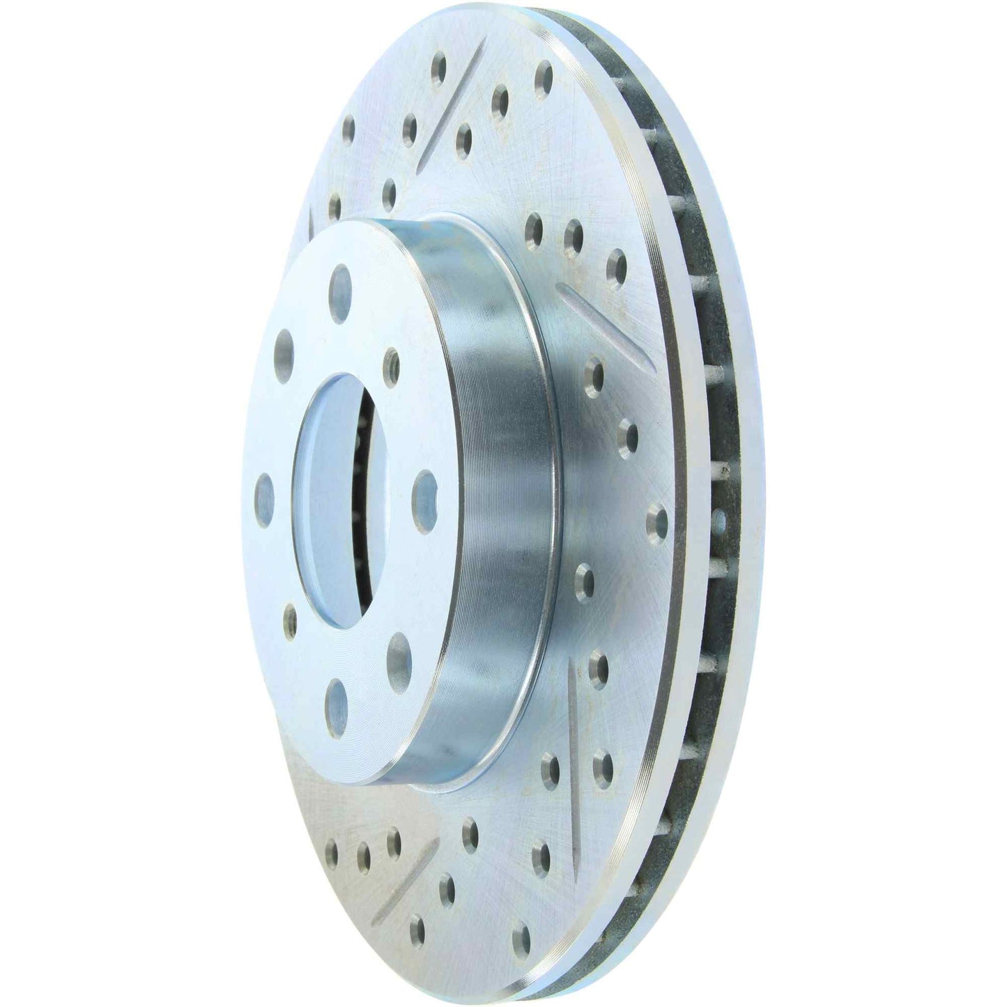 StopTech Select Sport Drilled And Slotted Brake Rotor; Front Right