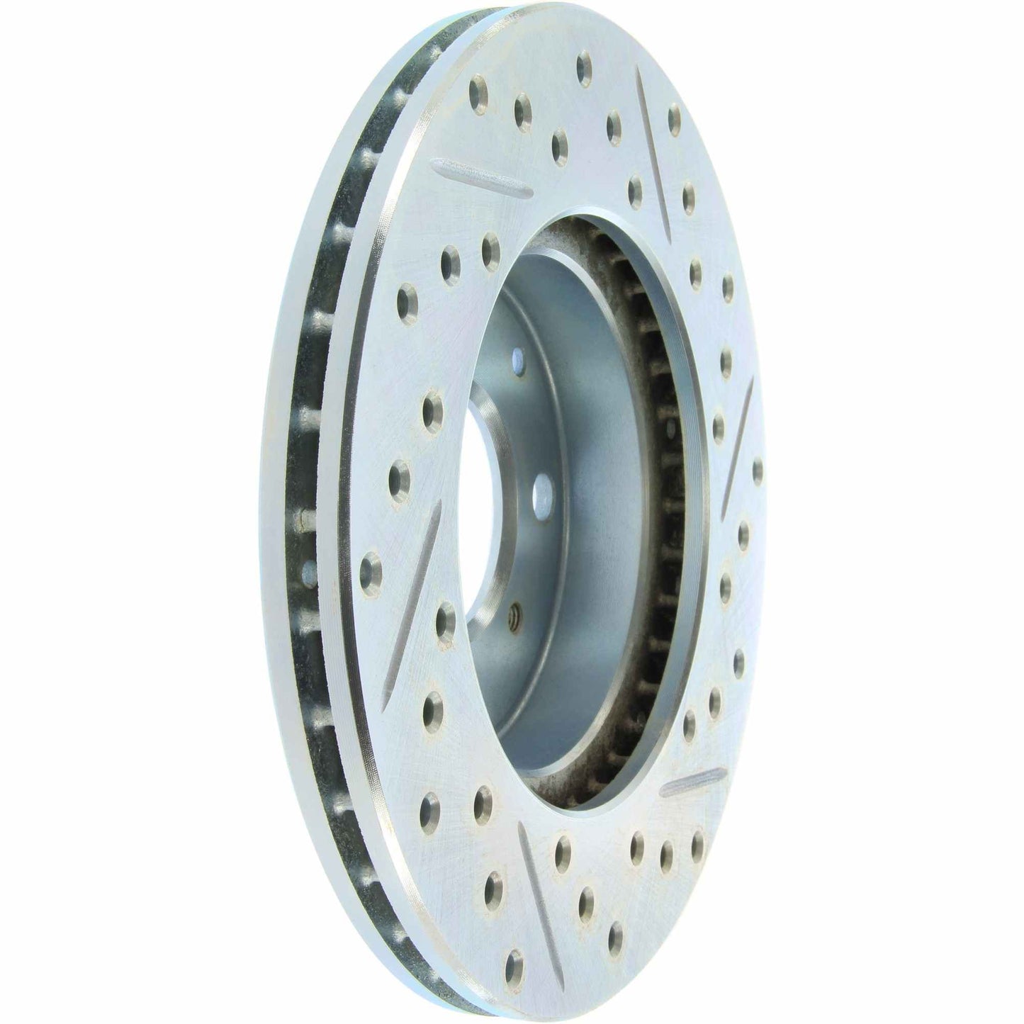 StopTech Select Sport Drilled And Slotted Brake Rotor; Front Right