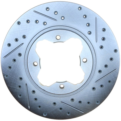 StopTech Select Sport Drilled And Slotted Brake Rotor; Front Left