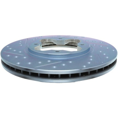 StopTech Select Sport Drilled And Slotted Brake Rotor; Front Right