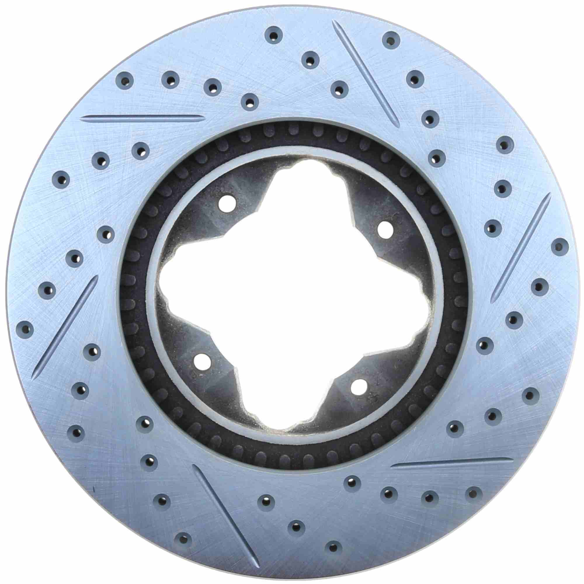 StopTech Select Sport Drilled And Slotted Brake Rotor; Front Right