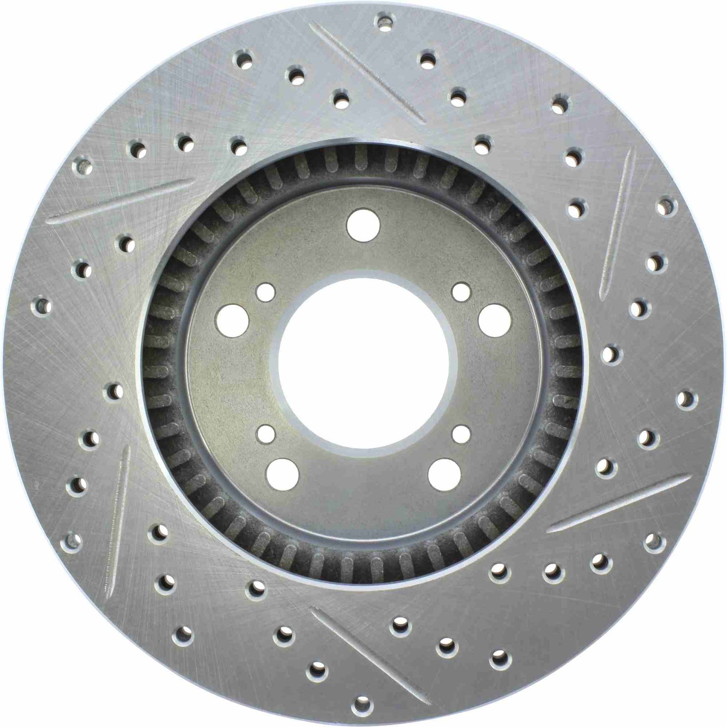 StopTech Select Sport Drilled And Slotted Brake Rotor; Front Right