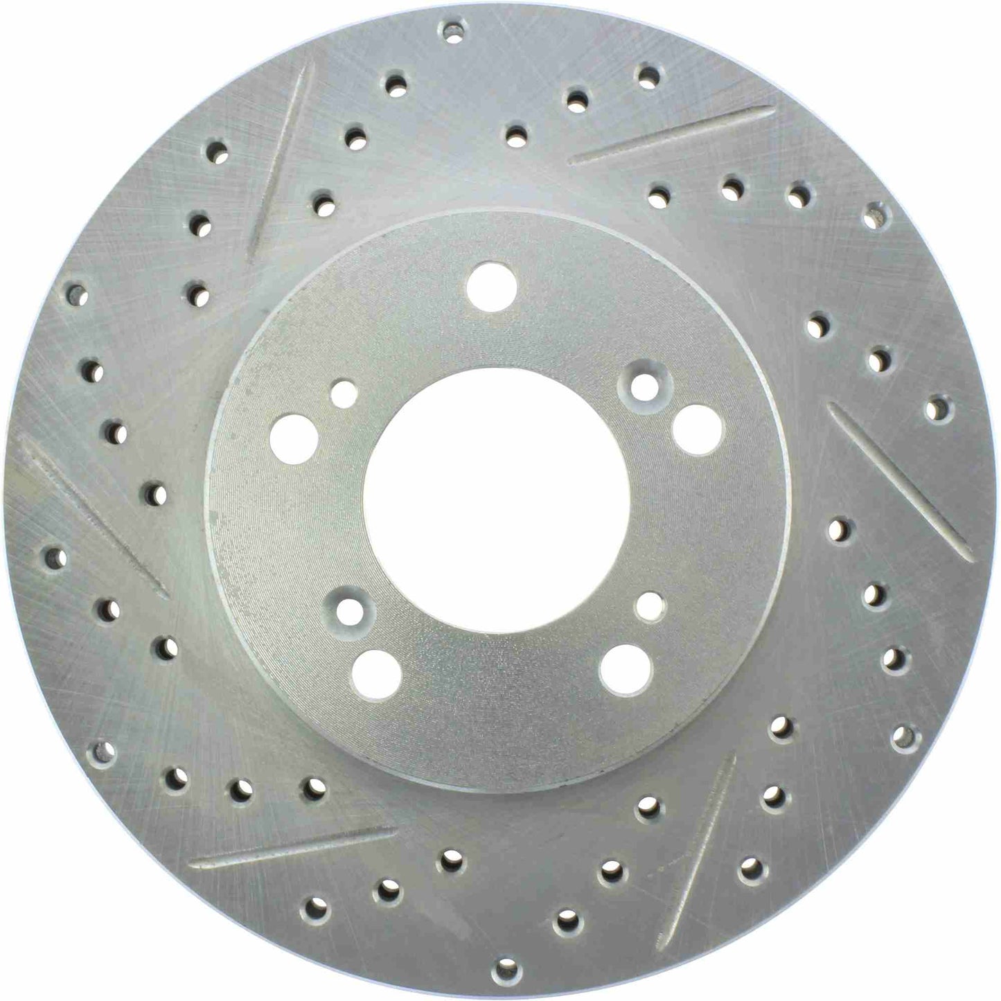 StopTech Select Sport Drilled And Slotted Brake Rotor; Front Right