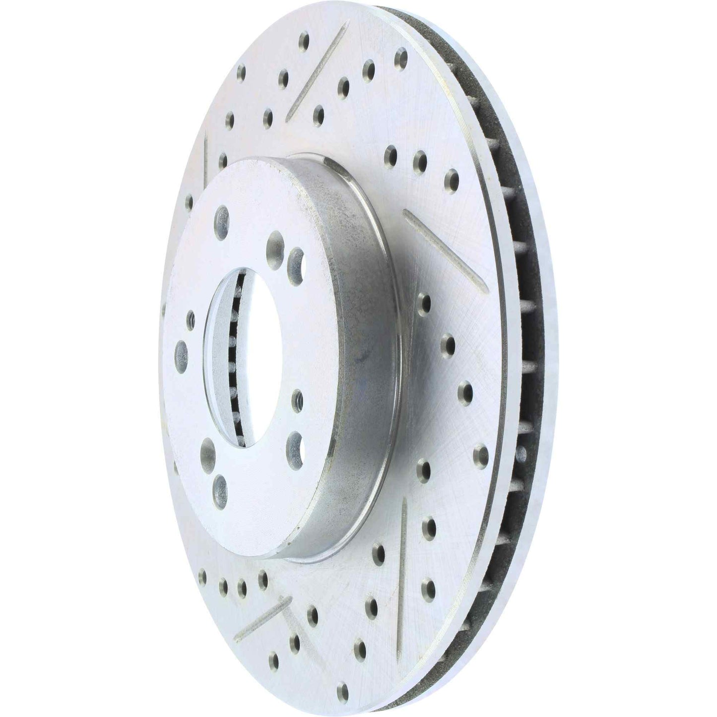 StopTech Select Sport Drilled And Slotted Brake Rotor; Front Right