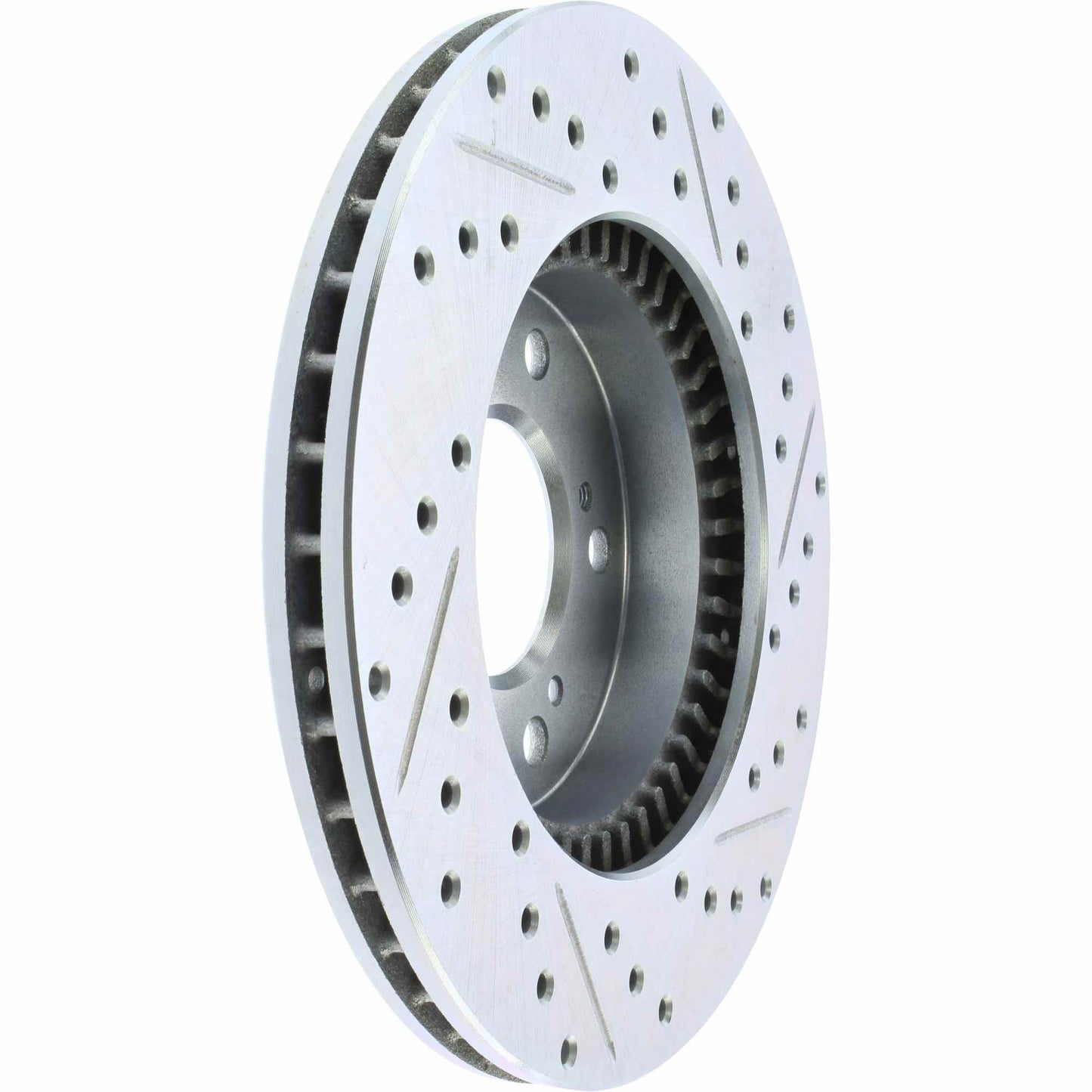 StopTech Select Sport Drilled And Slotted Brake Rotor; Front Right