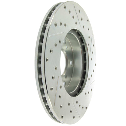 StopTech  Select Sport Drilled And Slotted Brake Rotor; Front Right