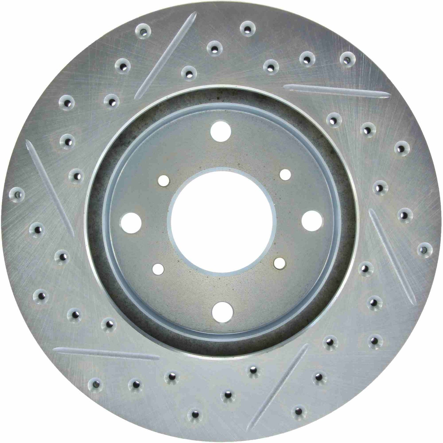 StopTech Select Sport Drilled And Slotted Brake Rotor; Front Left