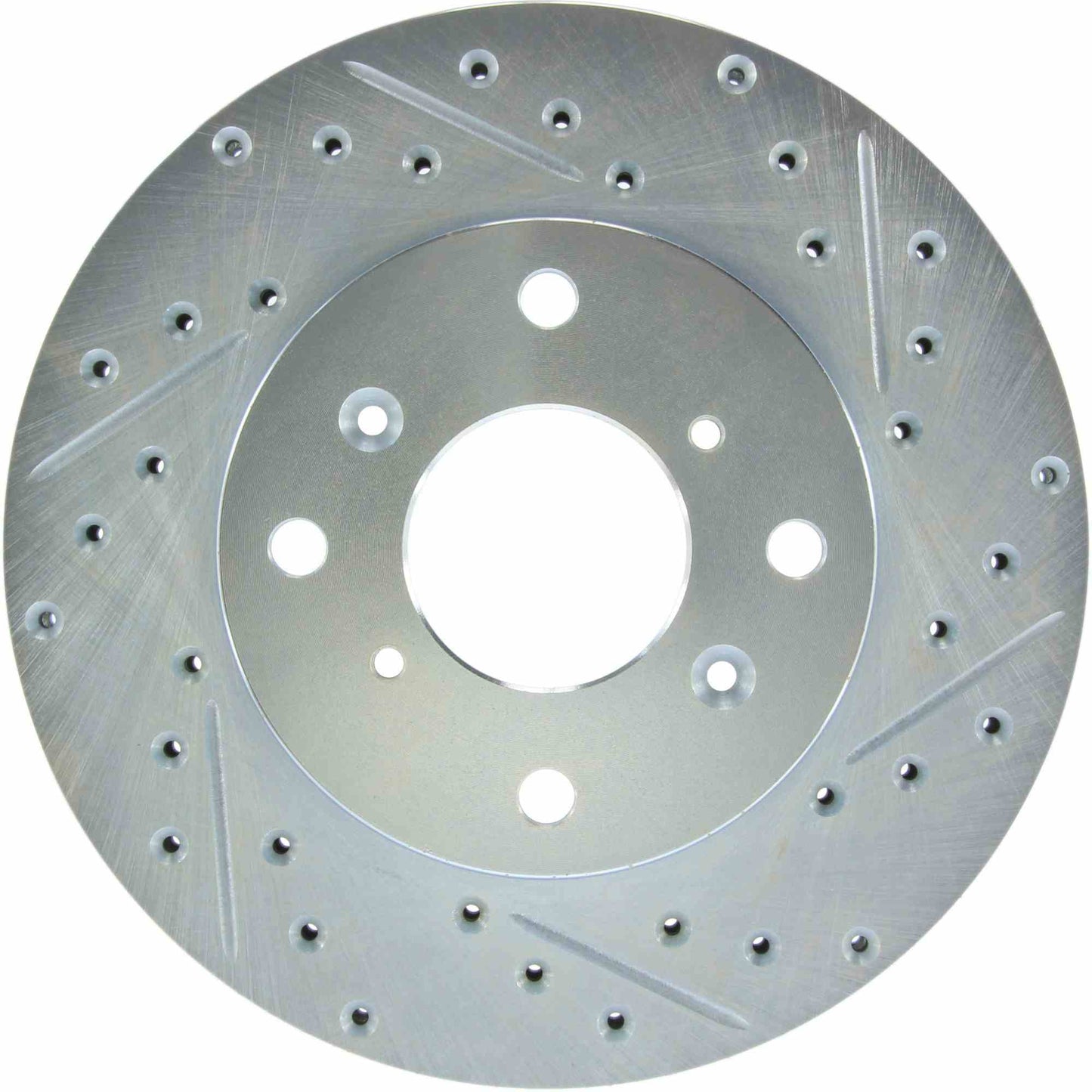 StopTech Select Sport Drilled And Slotted Brake Rotor; Front Left