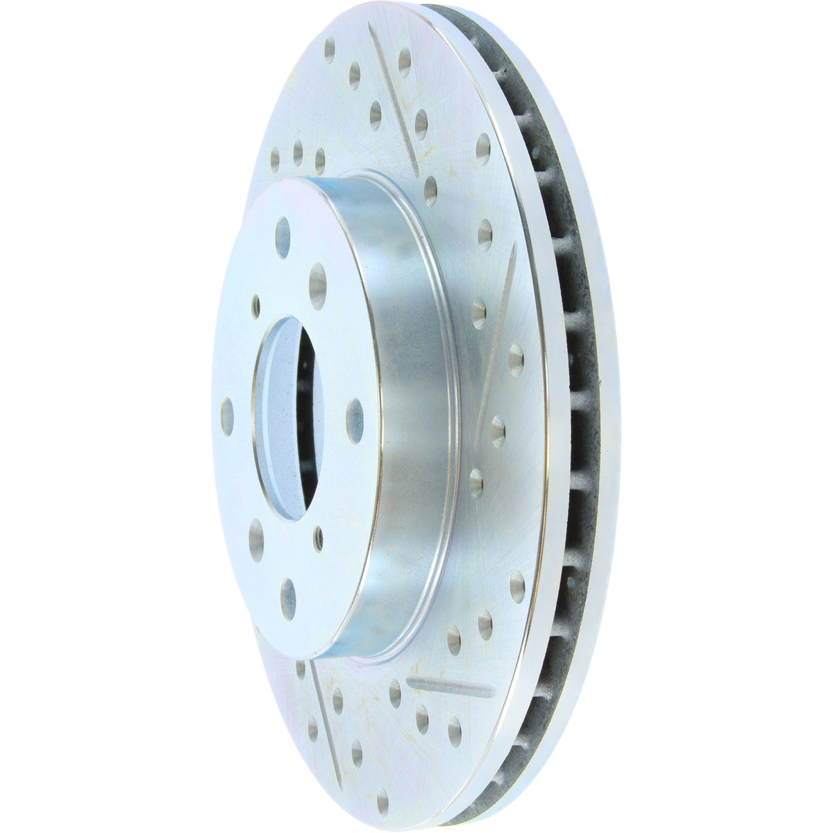 StopTech Select Sport Drilled And Slotted Brake Rotor; Front Left