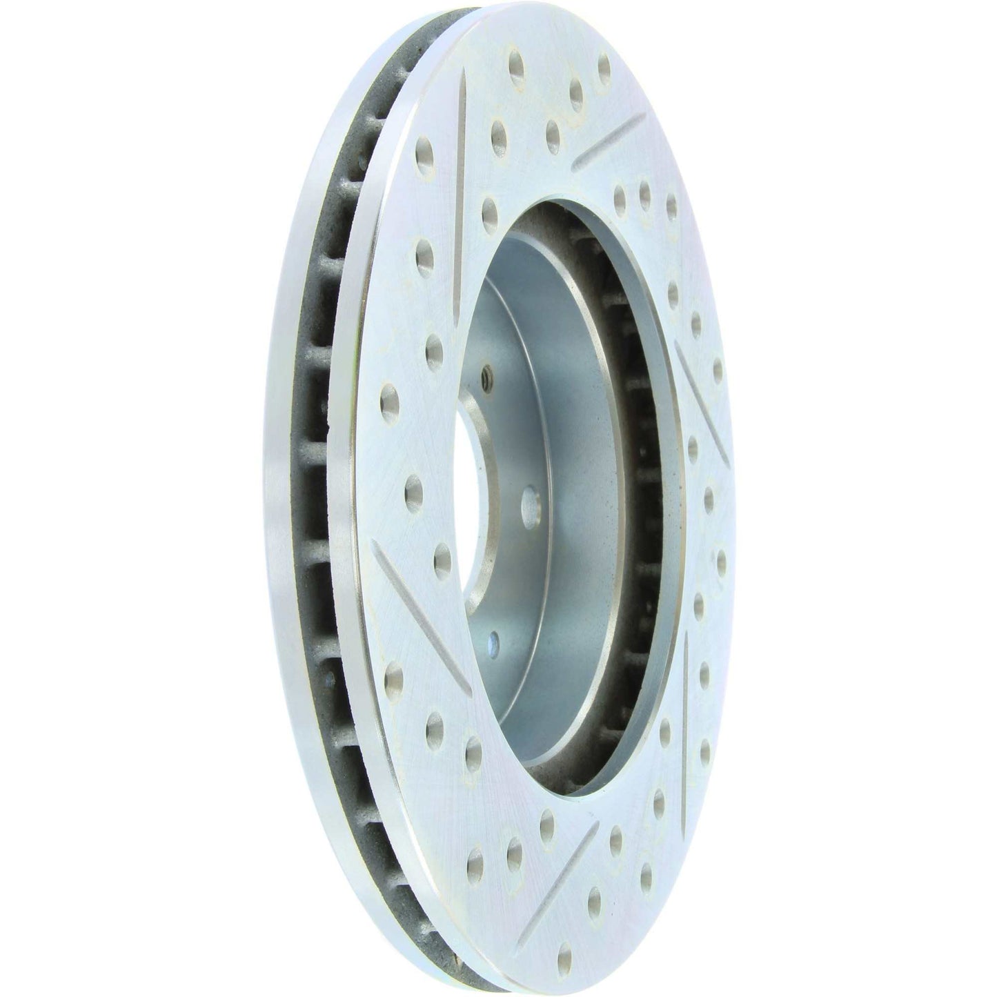 StopTech Select Sport Drilled And Slotted Brake Rotor; Front Left