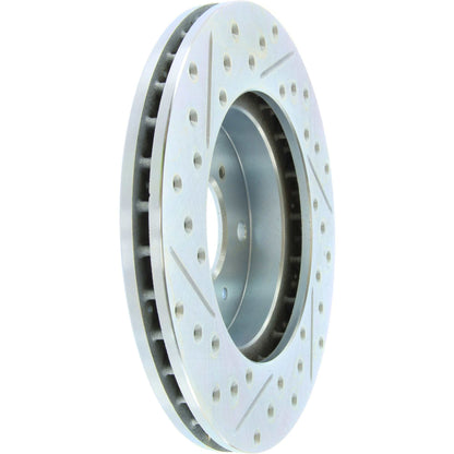 StopTech Select Sport Drilled And Slotted Brake Rotor; Front Left