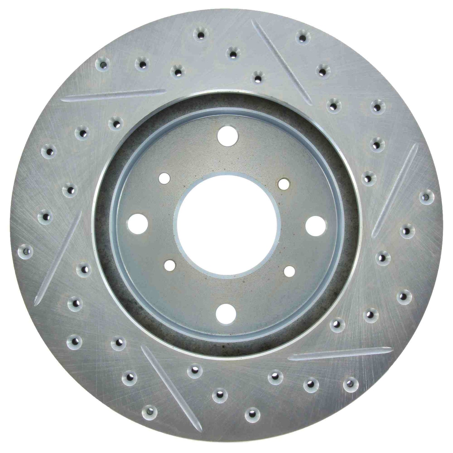 StopTech Select Sport Drilled And Slotted Brake Rotor; Front Right