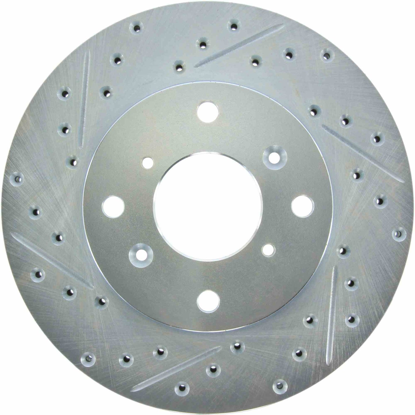 StopTech Select Sport Drilled And Slotted Brake Rotor; Front Right