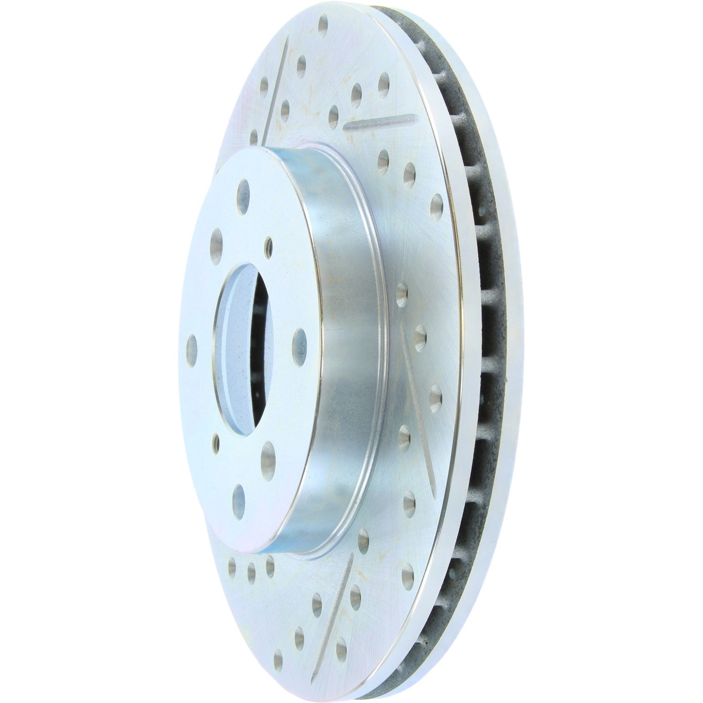 StopTech Select Sport Drilled And Slotted Brake Rotor; Front Right