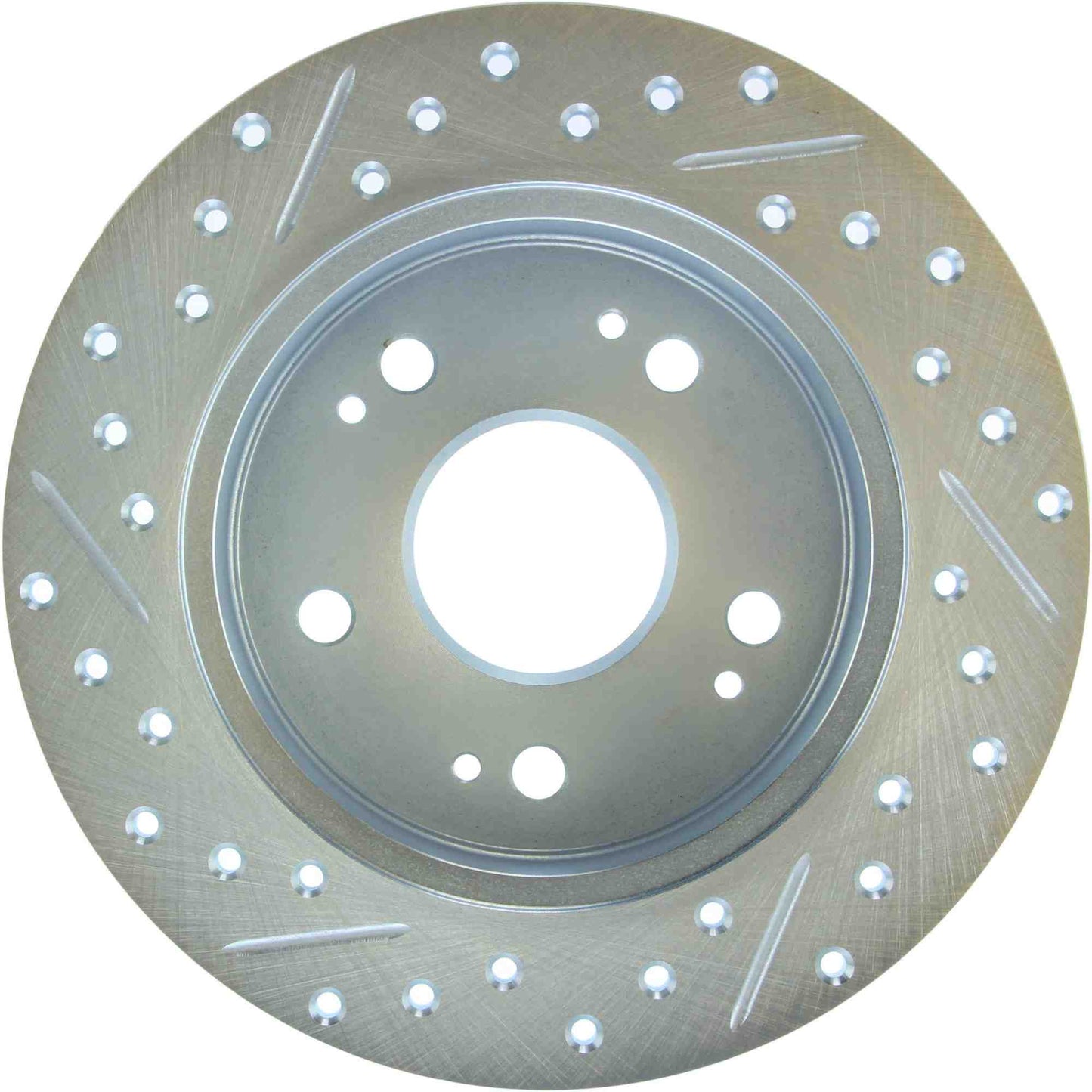 StopTech Select Sport 06-15 Honda Civic Si Slotted and Drilled Right Left Rotor 227.40040L
