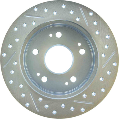 StopTech Select Sport 06-15 Honda Civic Si Slotted and Drilled Right Rear Rotor 227.40040R