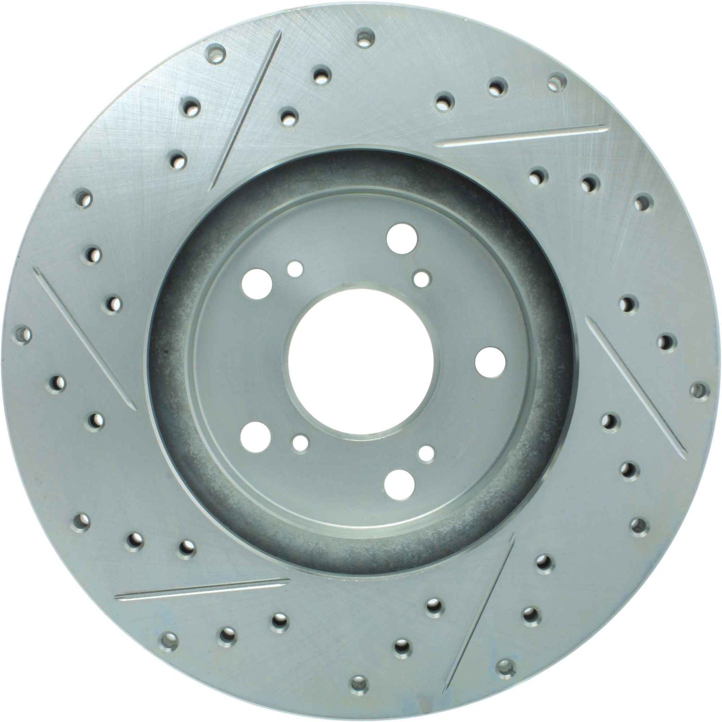 StopTech Select Sport Drilled And Slotted Brake Rotor; Front Left