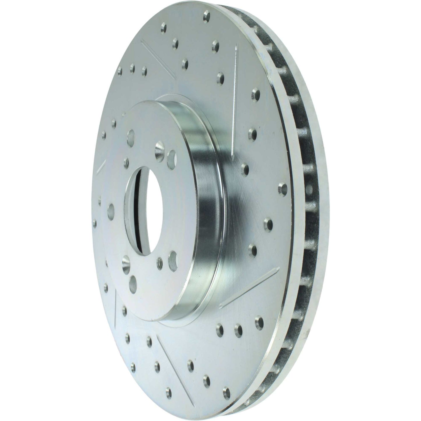 StopTech Select Sport Drilled And Slotted Brake Rotor; Front Left