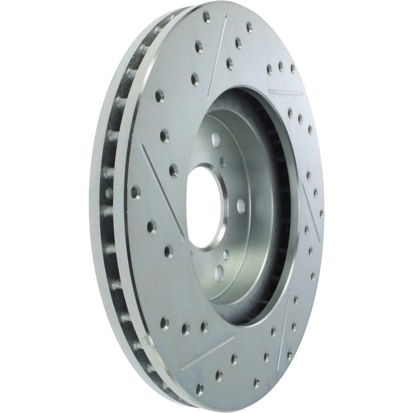 StopTech Select Sport Drilled And Slotted Brake Rotor; Front Left
