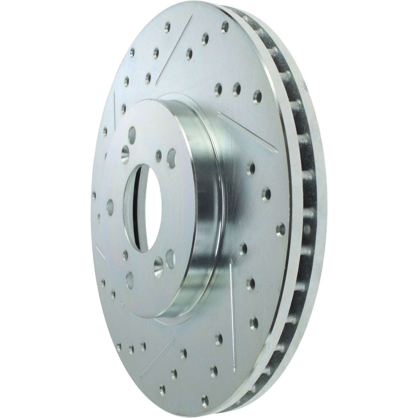 StopTech Select Sport Drilled And Slotted Brake Rotor; Front Right