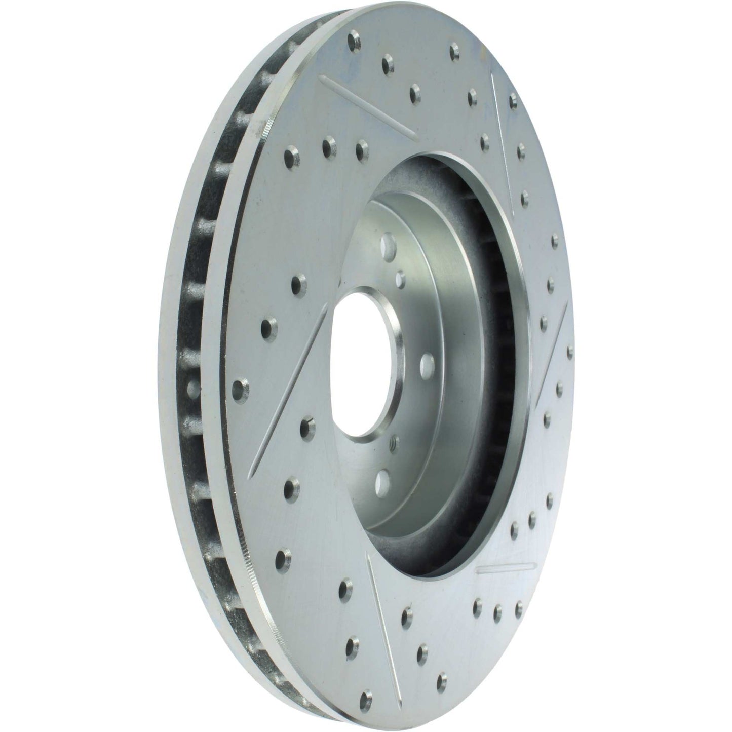 StopTech Select Sport Drilled And Slotted Brake Rotor; Front Right