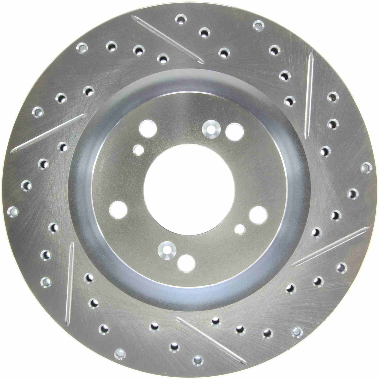 StopTech Select Sport Drilled And Slotted Brake Rotor; Front Left