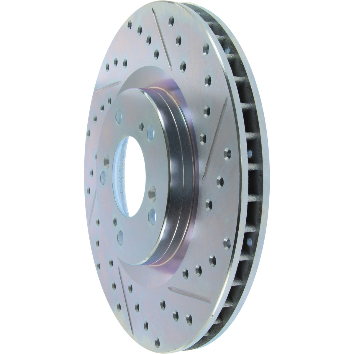 StopTech Select Sport Drilled And Slotted Brake Rotor; Front Left