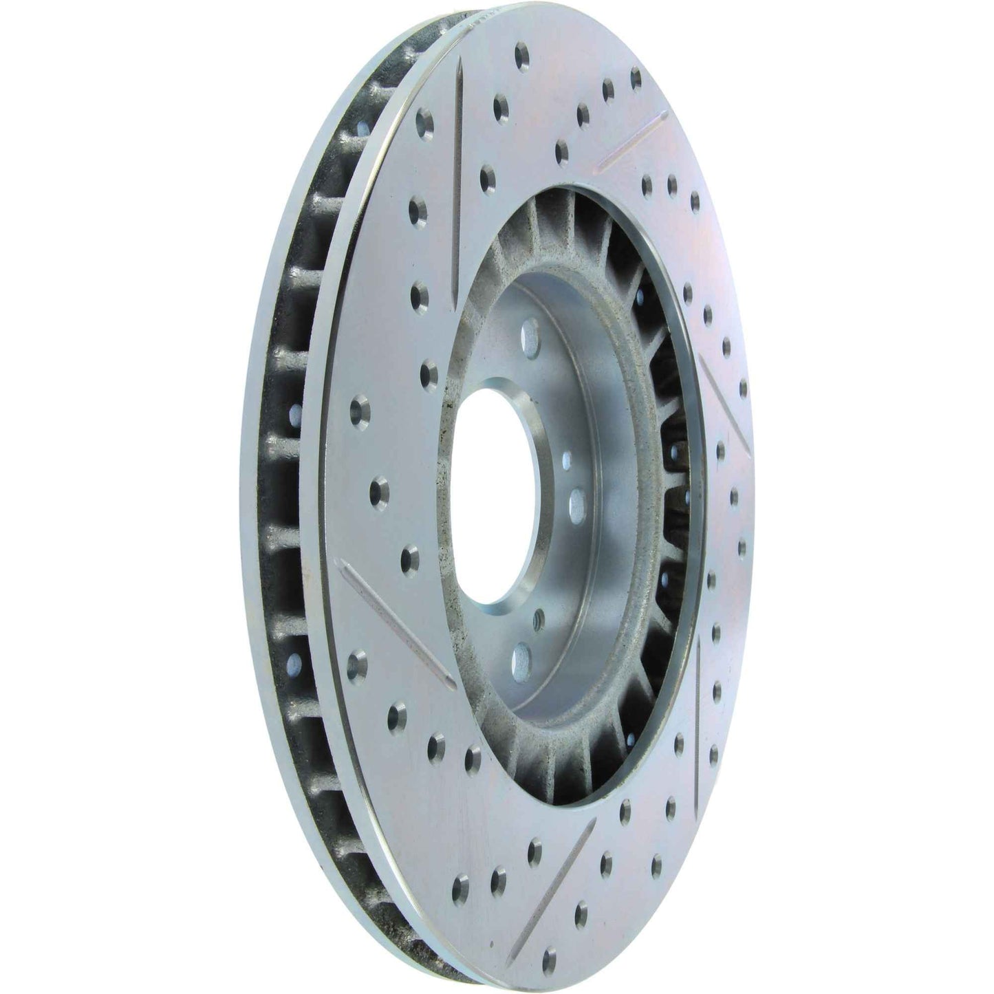 StopTech Select Sport Drilled And Slotted Brake Rotor; Front Left