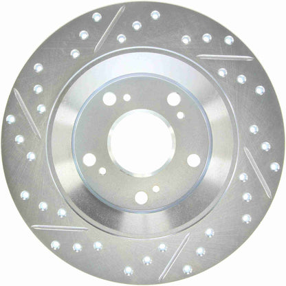 StopTech Select Sport 2000-2009 Honda S2000 Drilled and Slotted Rear Left Brake Rotor 227.40050L