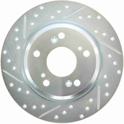 StopTech Select Sport 2000-2009 Honda S2000 Slotted and Drilled Right Rear Brake Rotor 227.40050R
