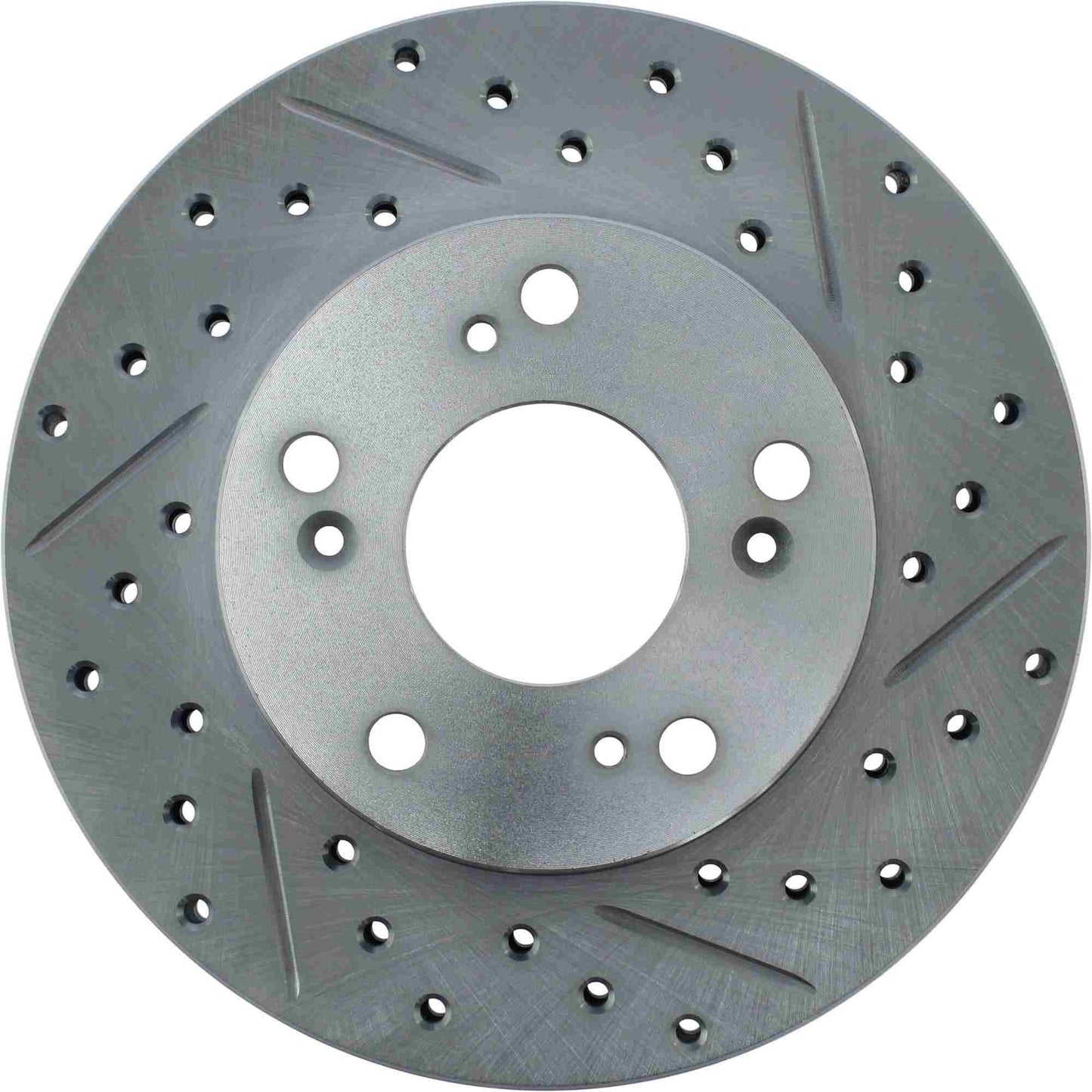 StopTech Select Sport Drilled And Slotted Brake Rotor; Front Left