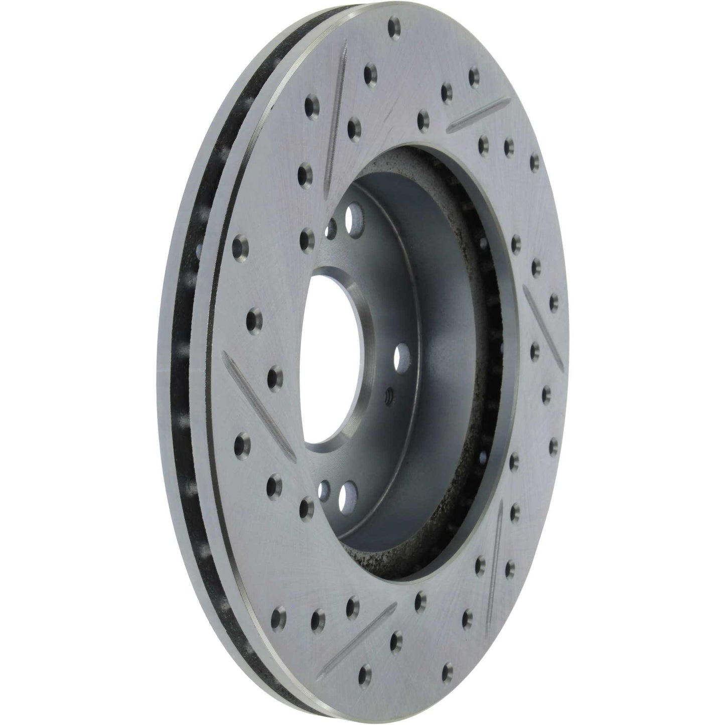 StopTech Select Sport Drilled And Slotted Brake Rotor; Front Left