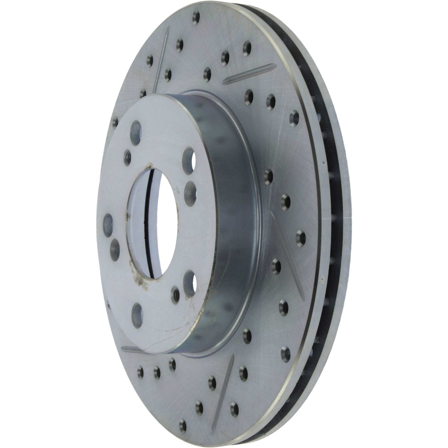 StopTech Select Sport Drilled And Slotted Brake Rotor; Front Right