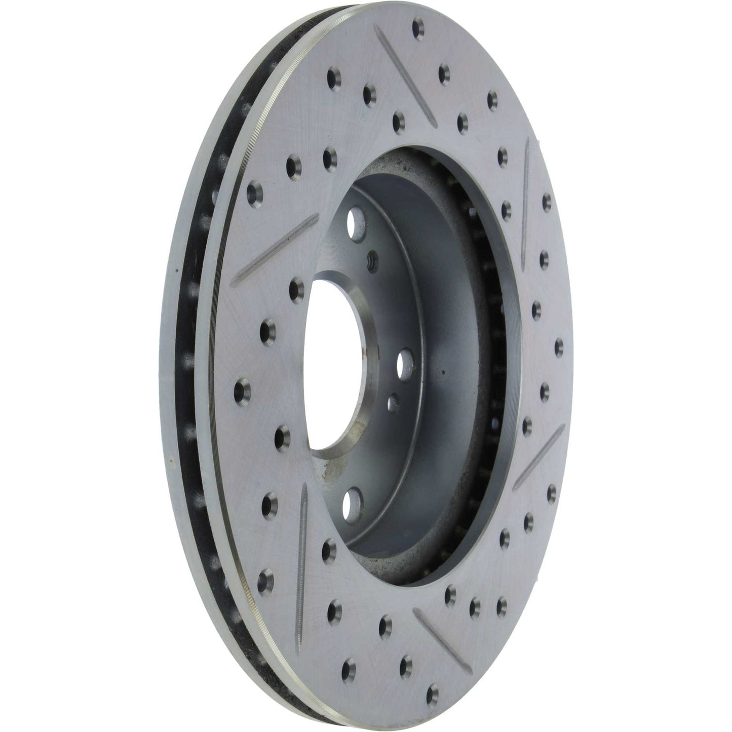 StopTech Select Sport Drilled And Slotted Brake Rotor; Front Right