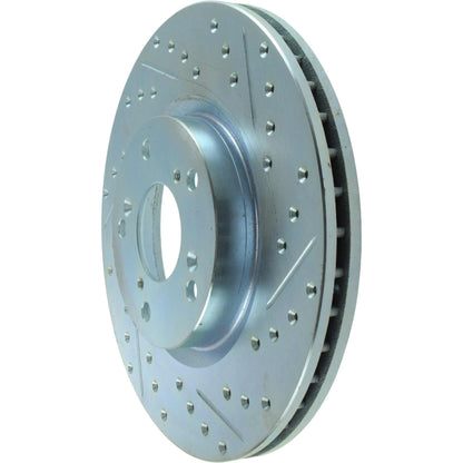 StopTech Select Sport Drilled And Slotted Brake Rotor; Front Left